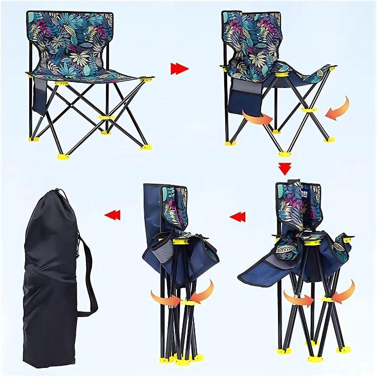 Conjunto 2 Sillas Y Mesa Plegables Para Exteriores-4
