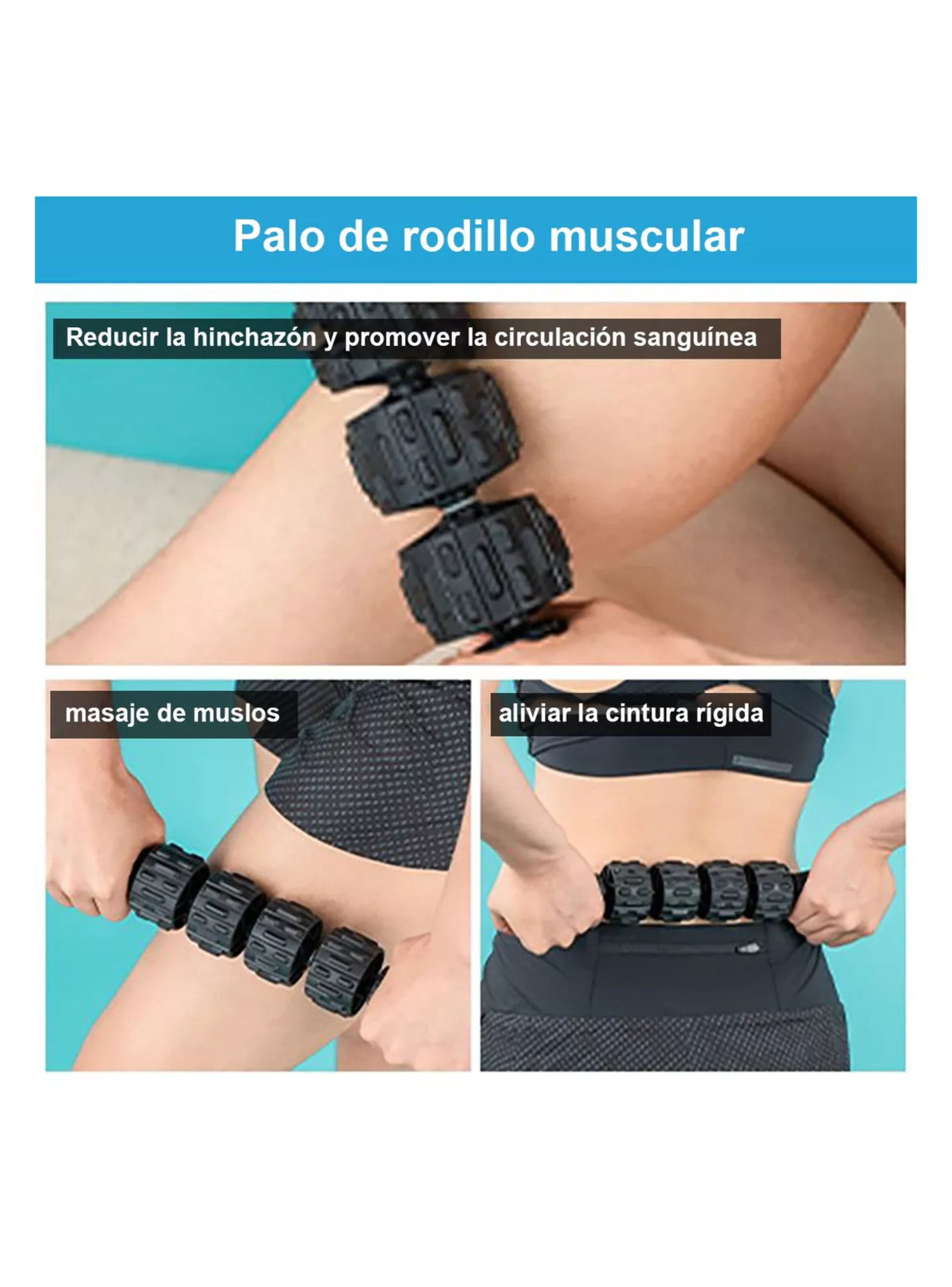 Rodillo Para Masaje Muscular Foam Kit 6 Unidades-2