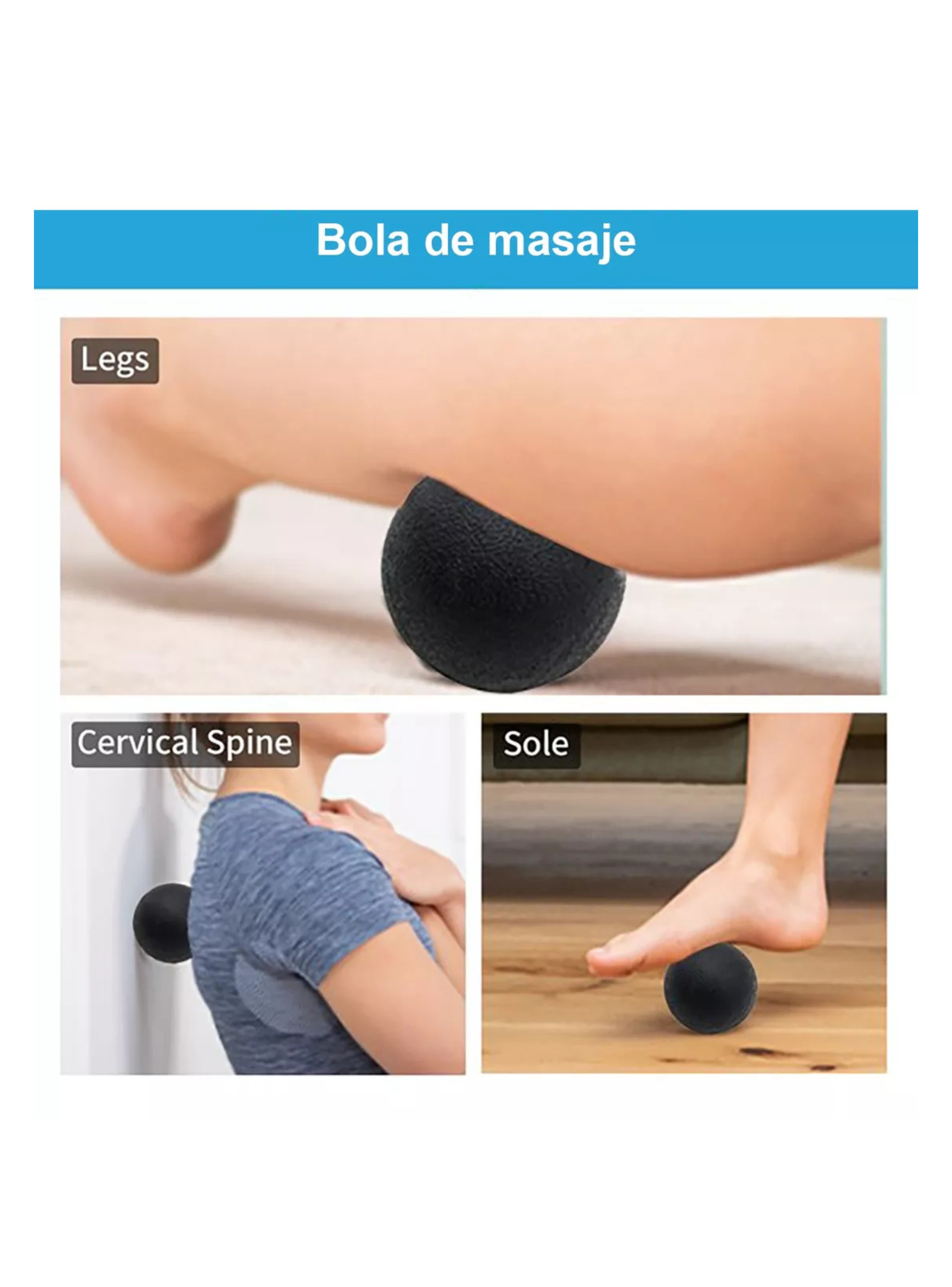 Rodillo Para Masaje Muscular Foam Kit 6 Unidades-4