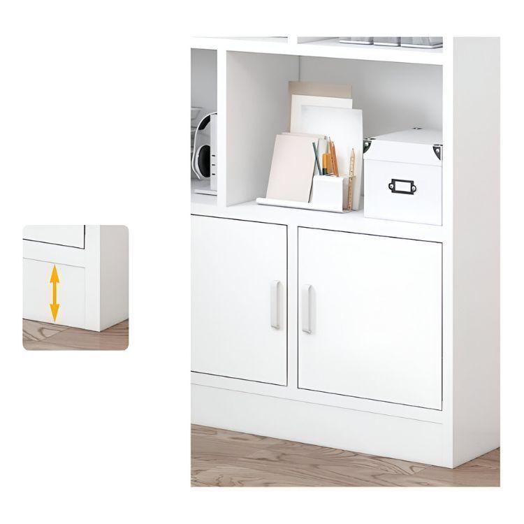 Estantería Librero 5 Niveles Para Dormitorio 80x24x178 Blanco-3