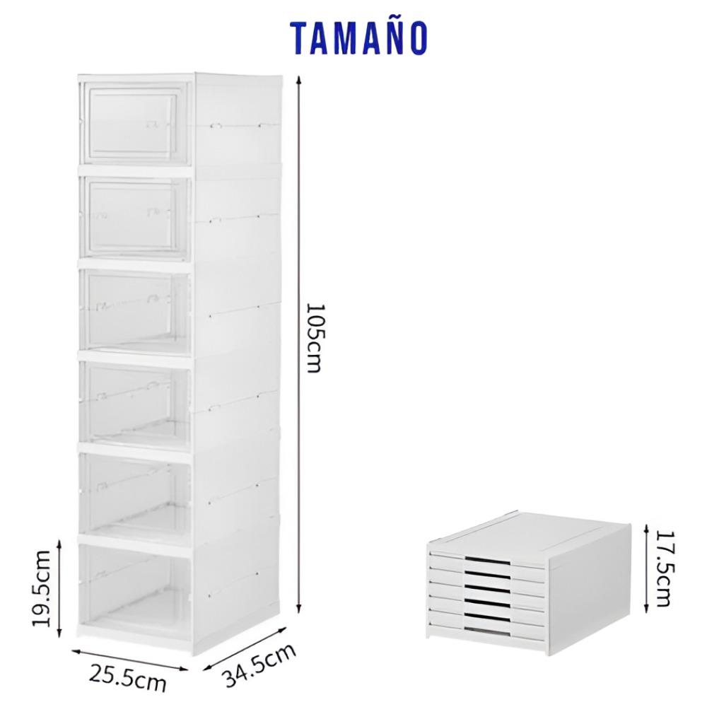 Zapatero Organizador Plegable De 6 Niveles-6