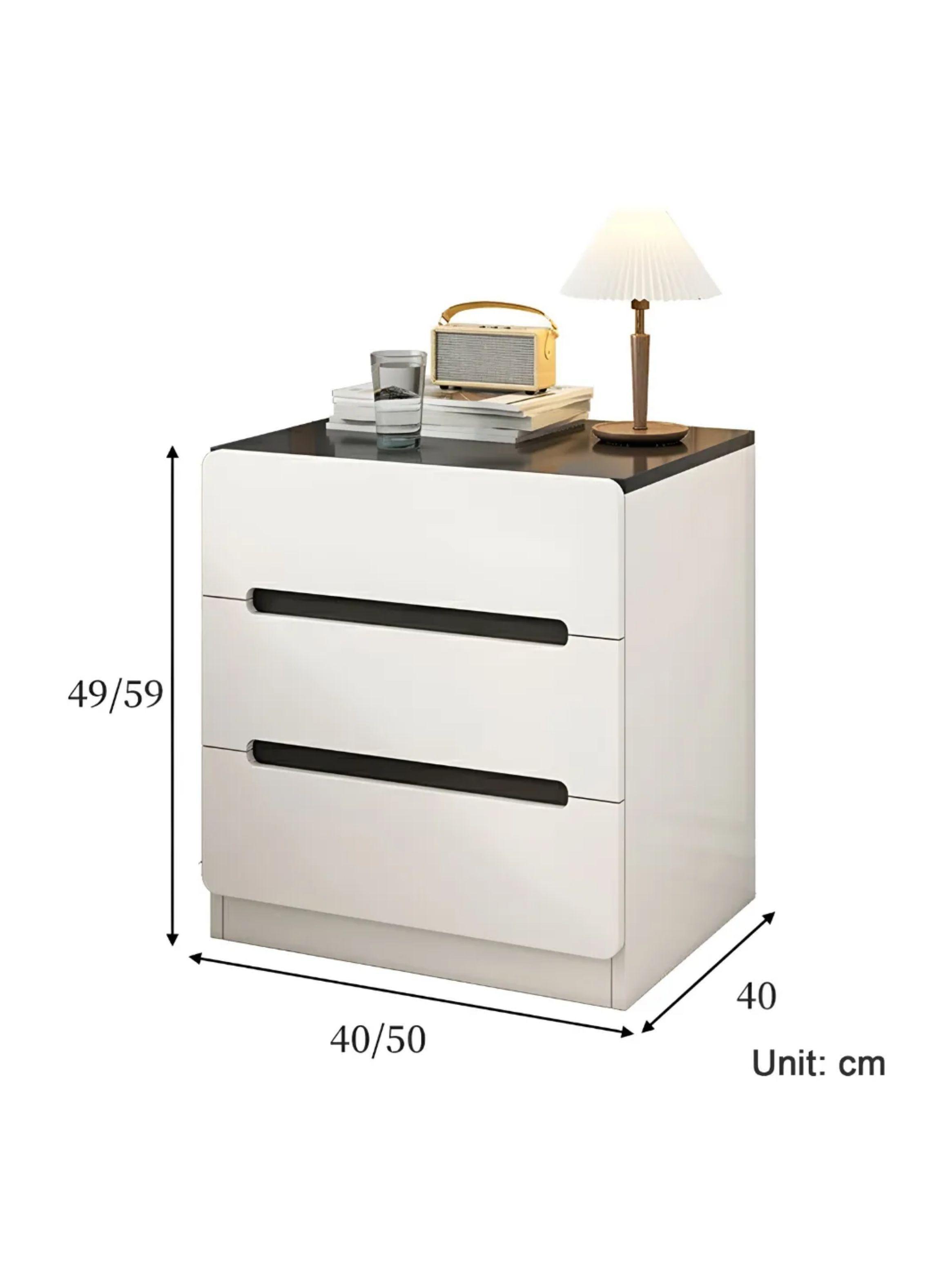 Pack 2 Velador 3 Cajones 40x41x59 Dormitorio Sala De Estar-2