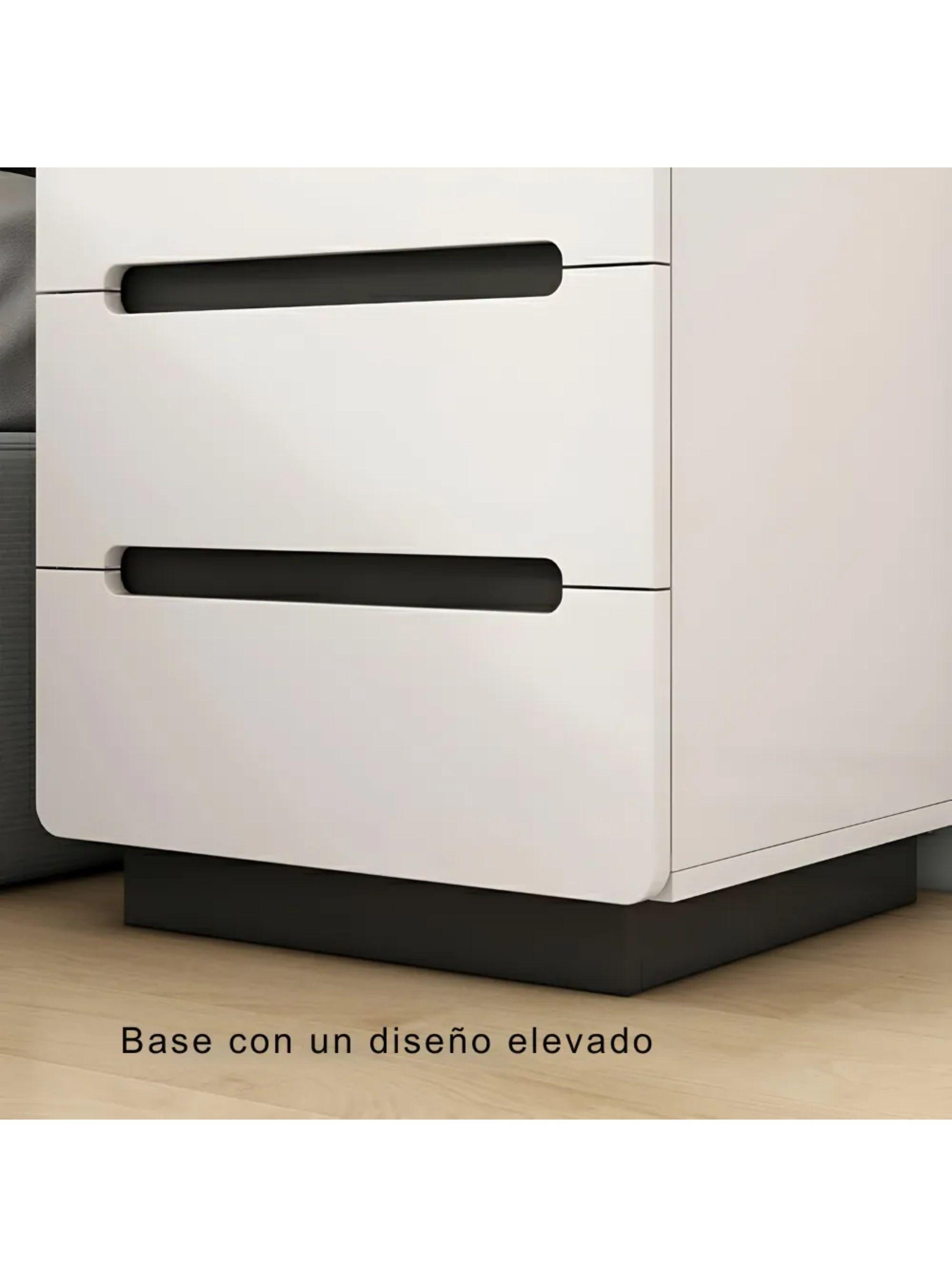Pack 2 Velador 3 Cajones 40x41x59 Dormitorio Sala De Estar-3