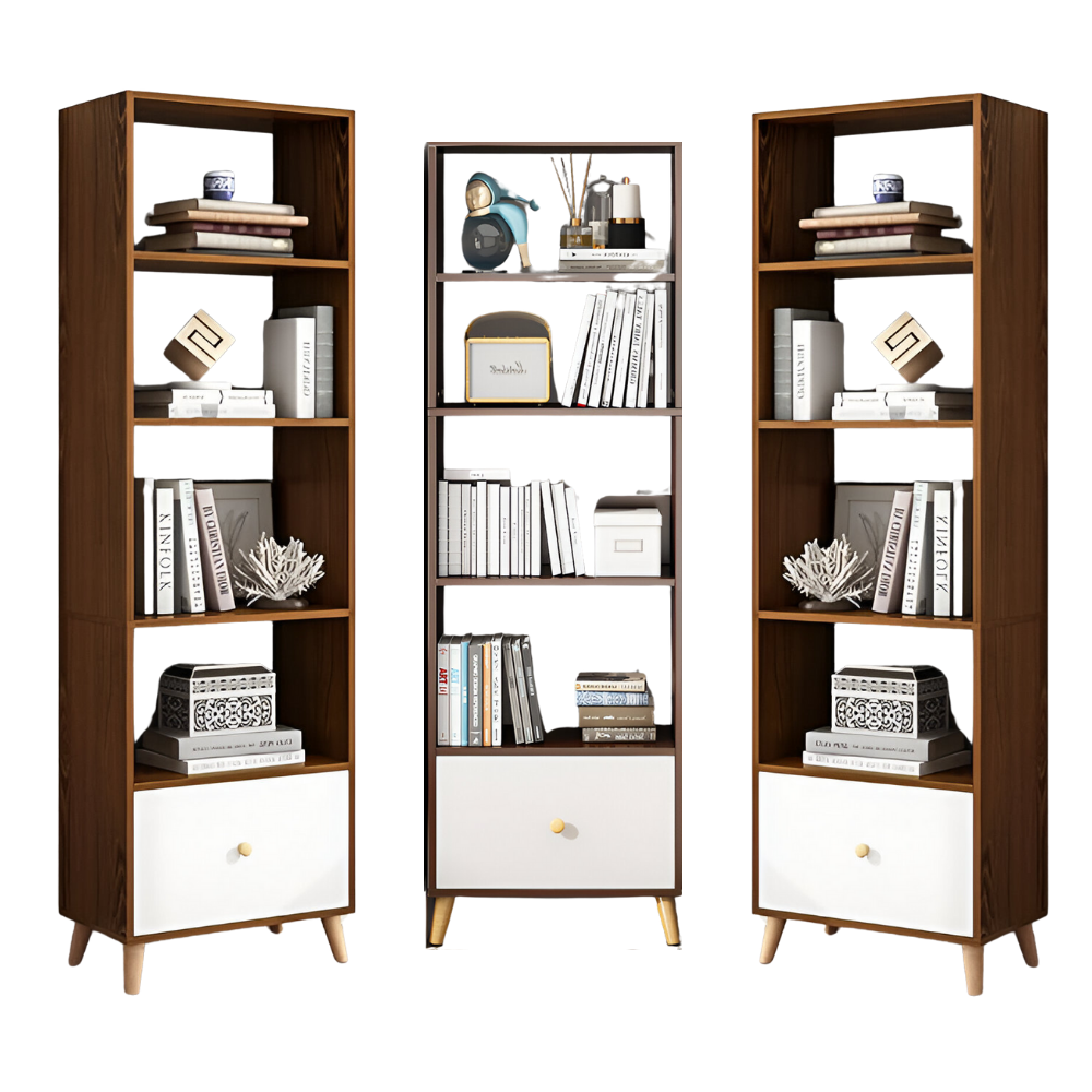 Estante Organizador Con 4 Niveles y Cajón 180x50x30-2