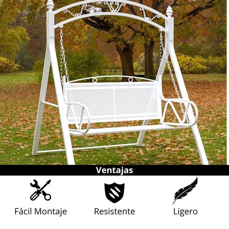 Silla Columpio Para Terraza 2 Personas 162x116x128cm-2