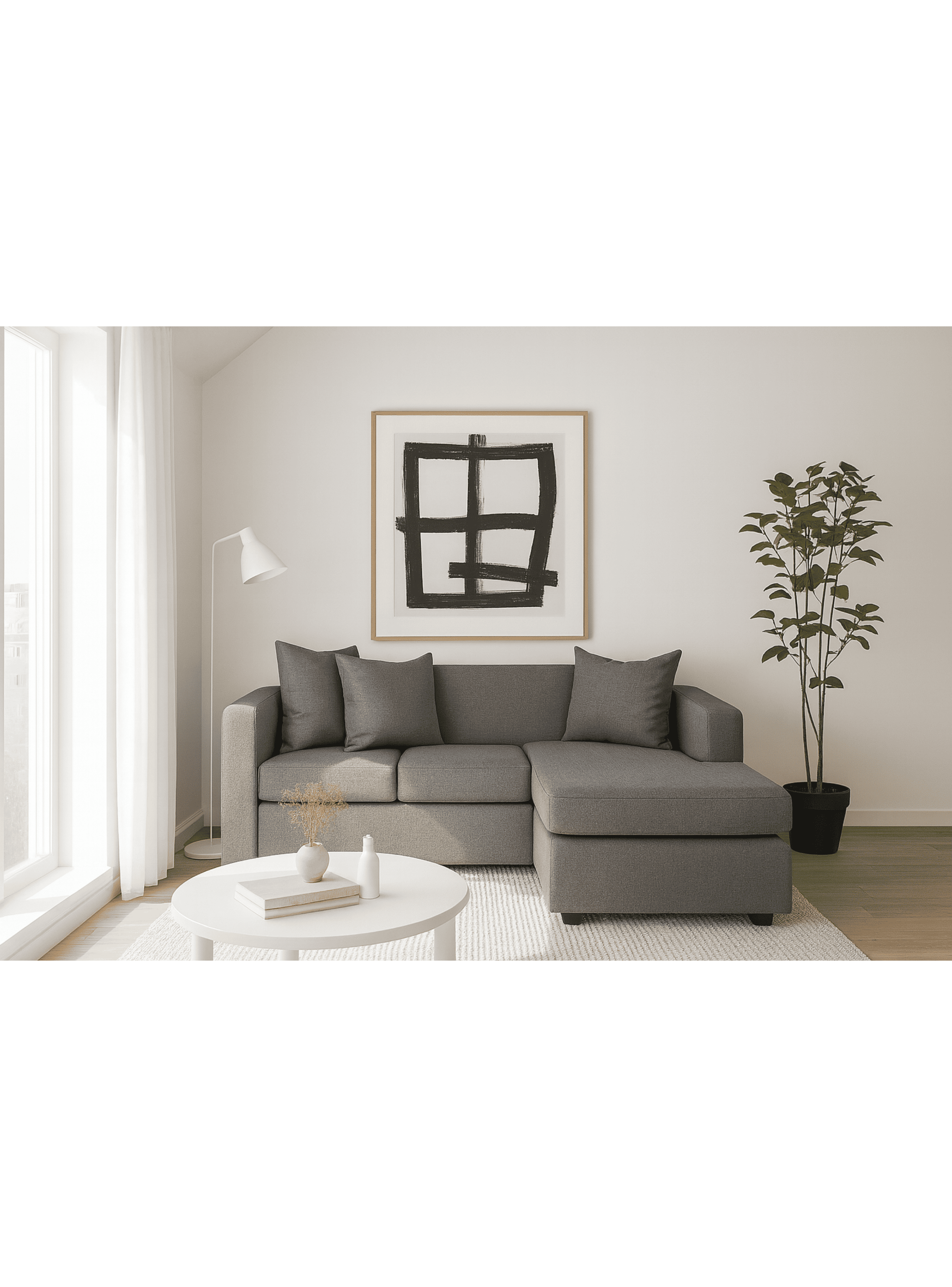 Seccional Noir Lino Gris Claro-2