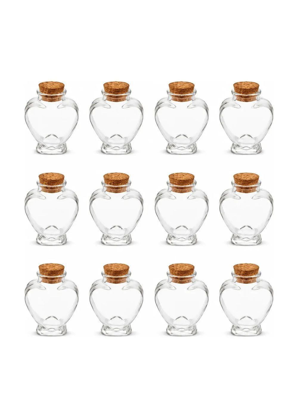Pack 12 Frascos Coraz n Vidrio 80 ml con Corcho-0