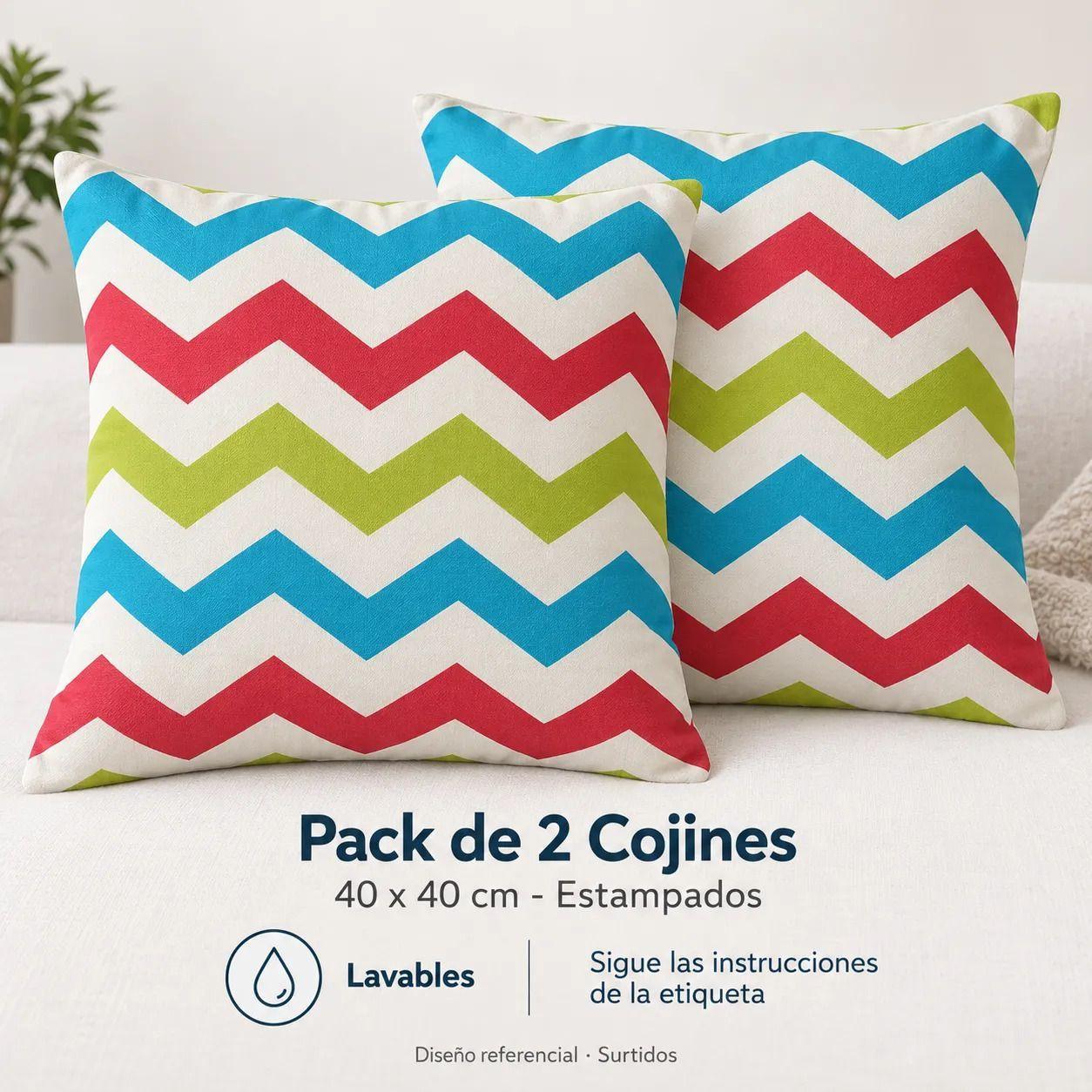 Pack de 2 Cojines Zee Dreams 40 x 40 cm Dise os Surtidos-2