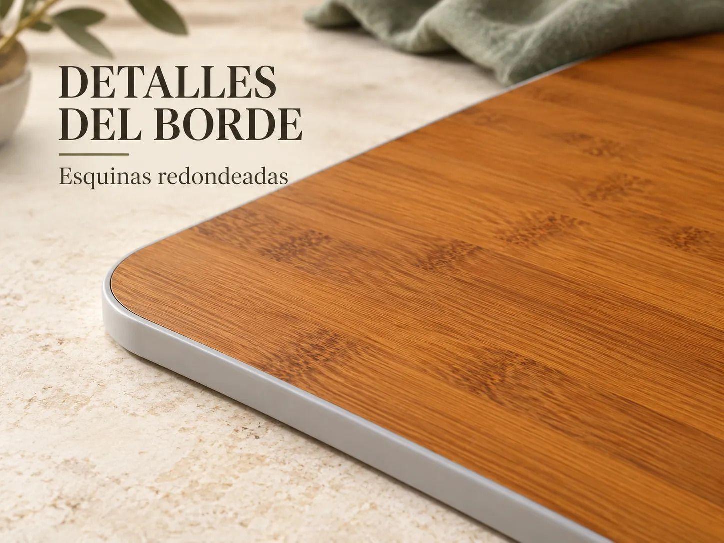 Tabla de Picar de Bambu Rectangular 40 x 30 cm con Asa-2