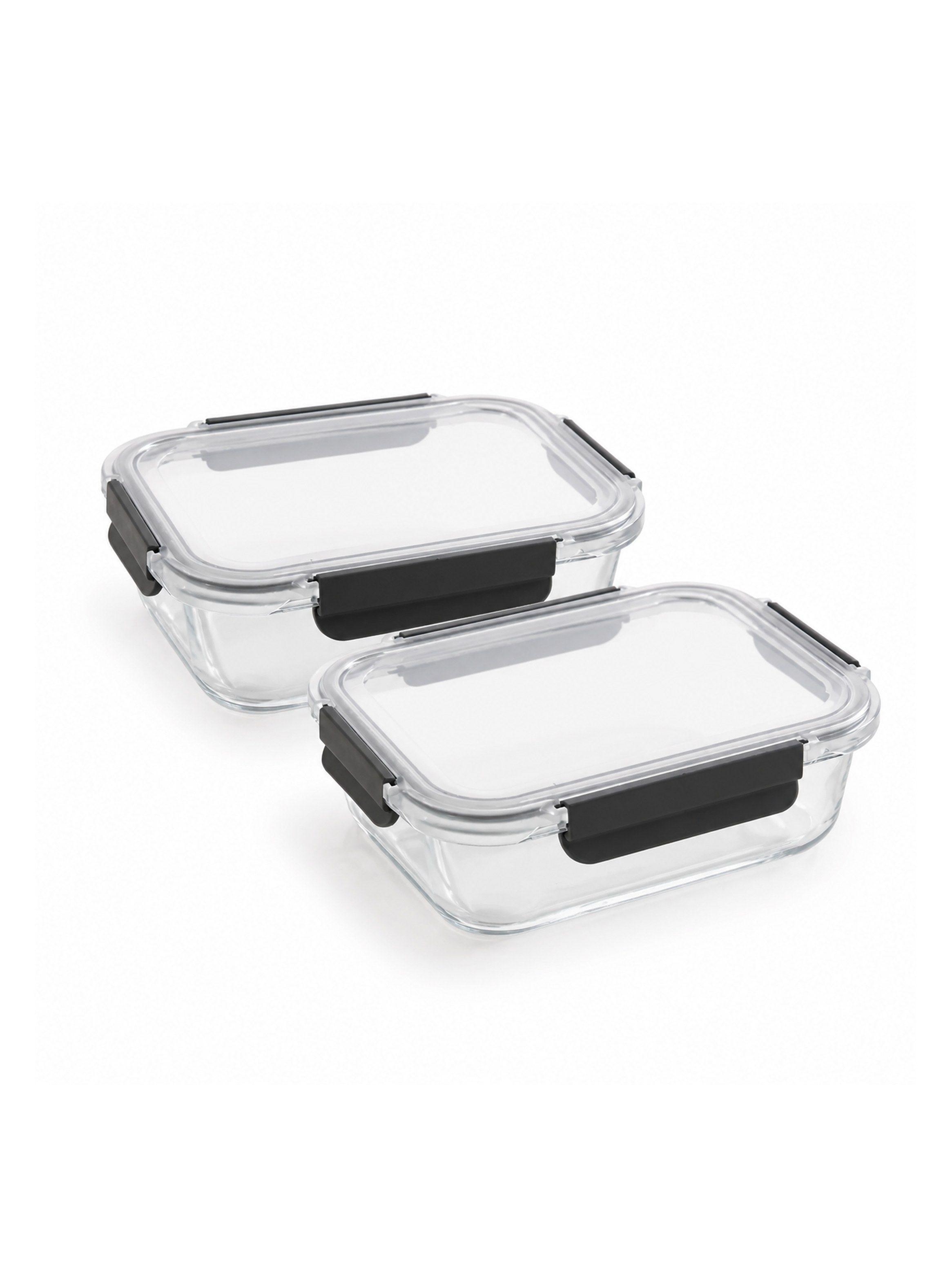 Set 2 Contenedores de Vidrio Herm ticos 1040 ml-0