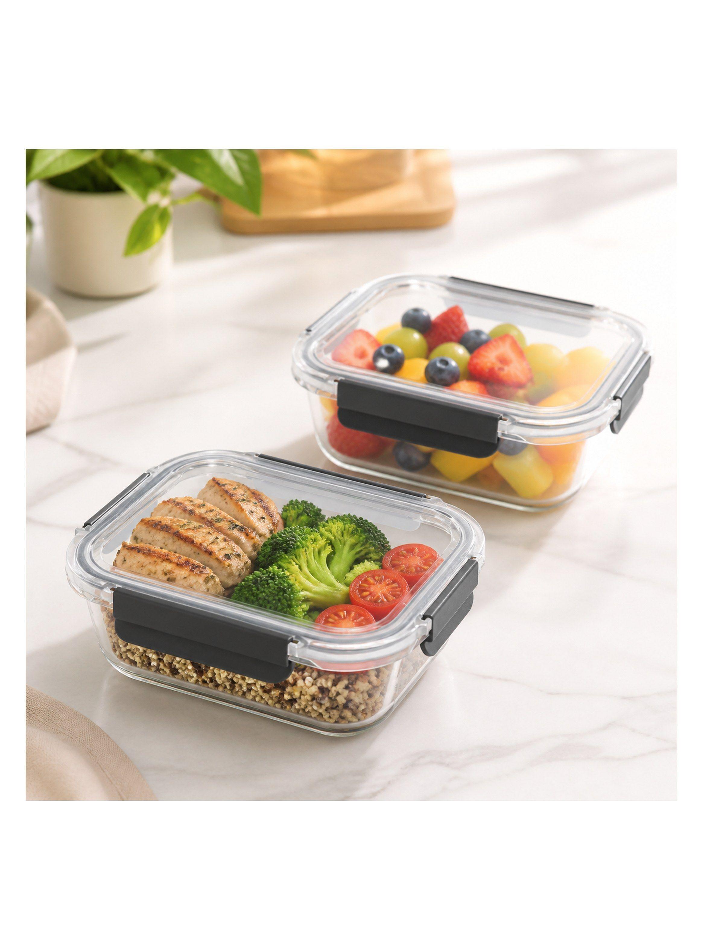 Set 2 Contenedores de Vidrio Herm ticos 1040 ml-1