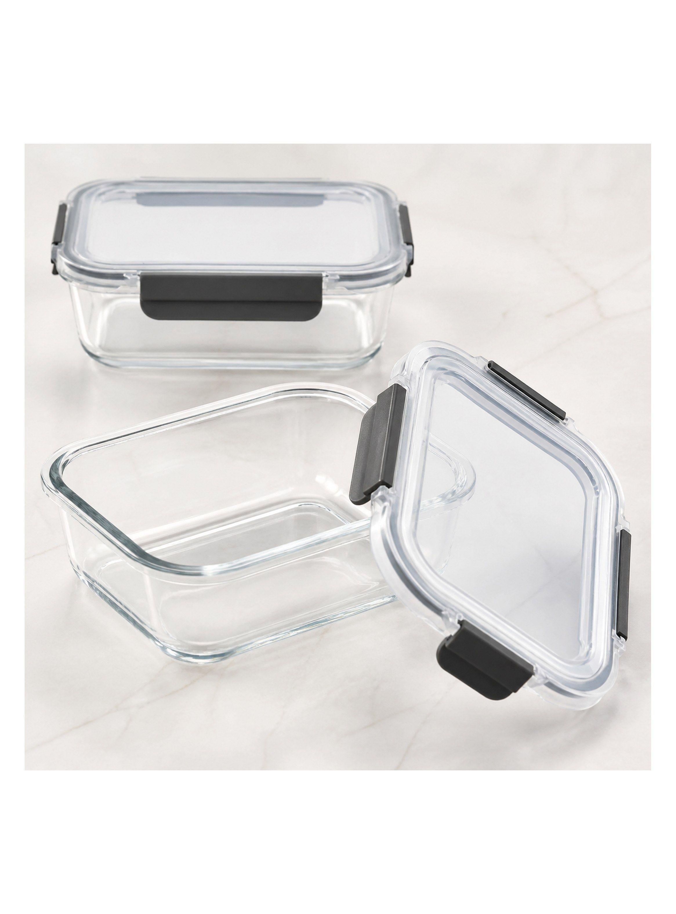 Set 2 Contenedores de Vidrio Herm ticos 1040 ml-2