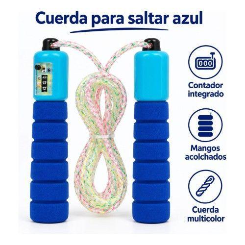 Cuerda para Saltar con Contador 2 8 m Azul-1