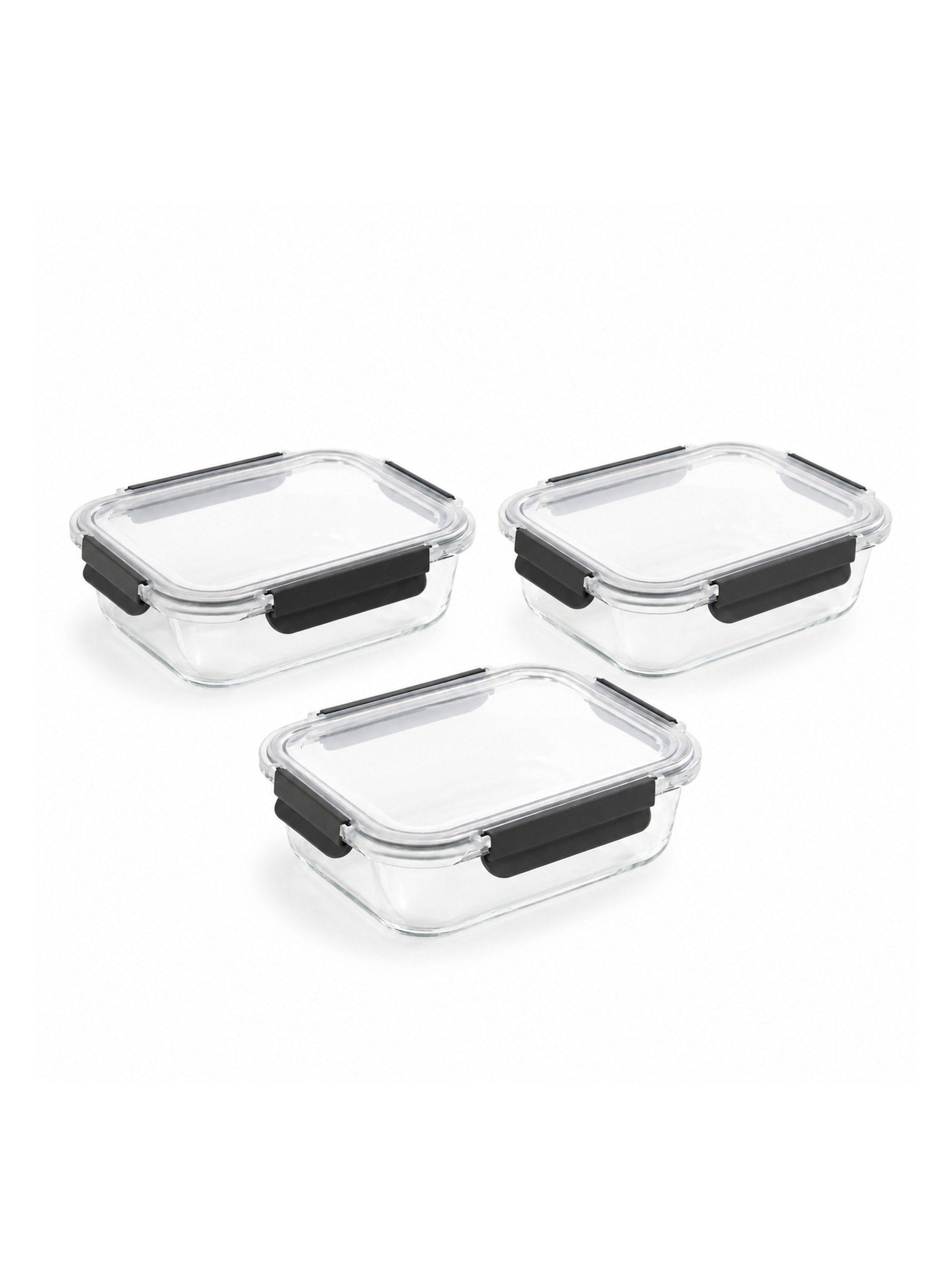 Set 3 Contenedores de Vidrio Herm ticos 1040 ml-0