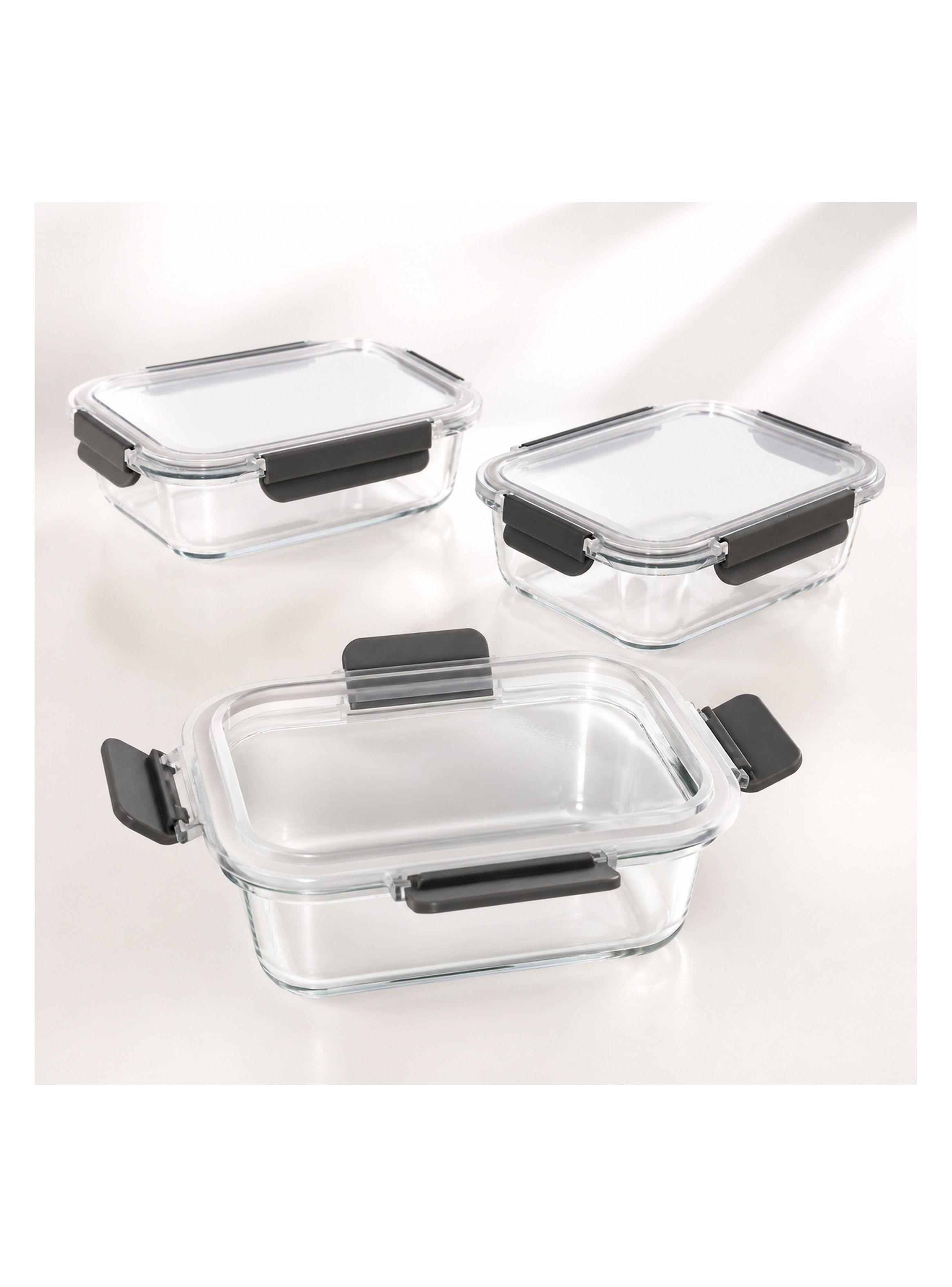 Set 3 Contenedores de Vidrio Herm ticos 1040 ml-2