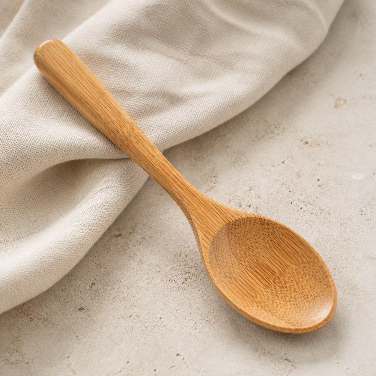 Cuchara de Bamb 18 x 4 cm Utensilio de Cocina-2