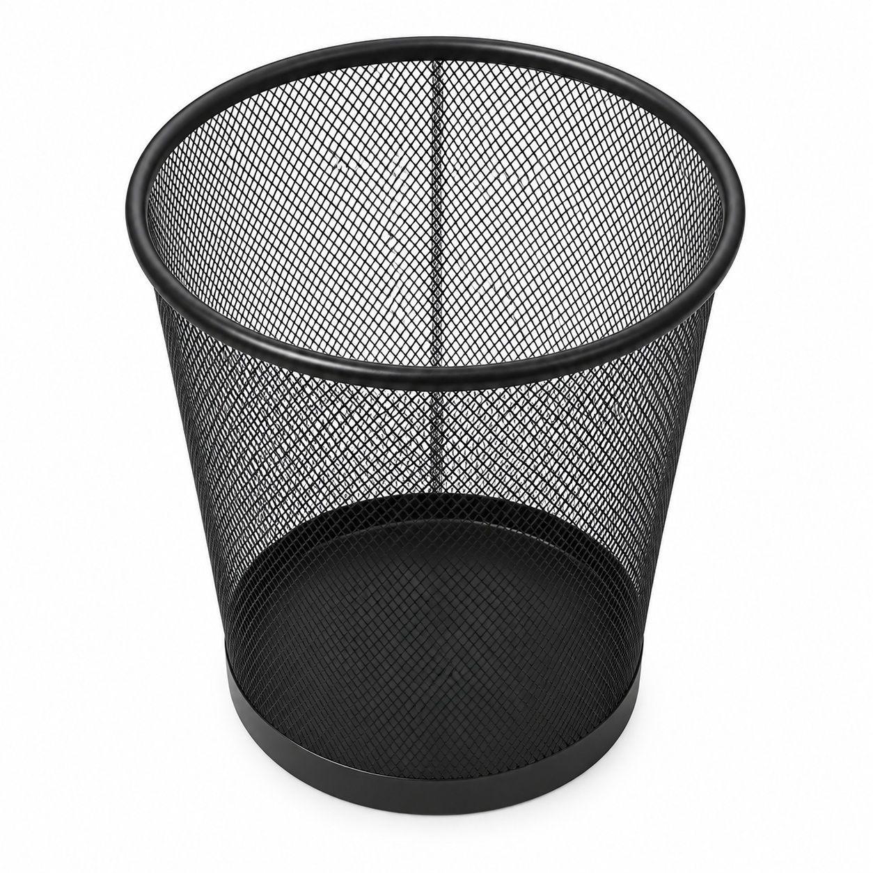 Papelera Metalica de Malla Negra 26 5 cm para Oficina-0