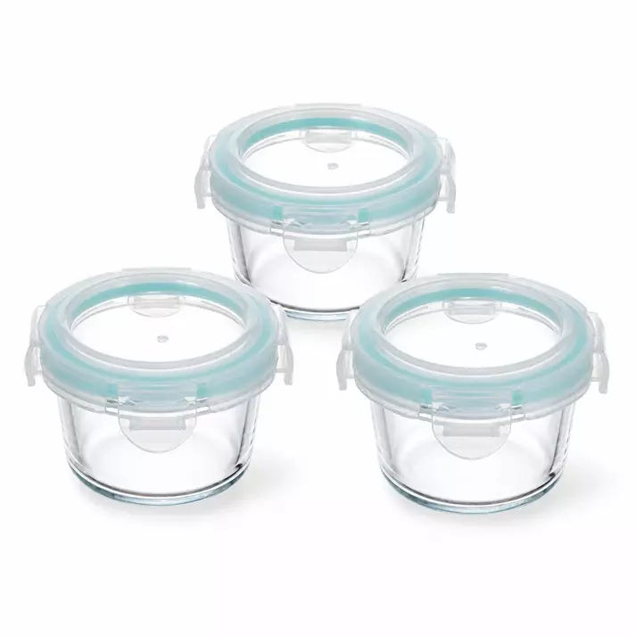 Pack 3 Recipientes Herm ticos de Vidrio 130 ml-0