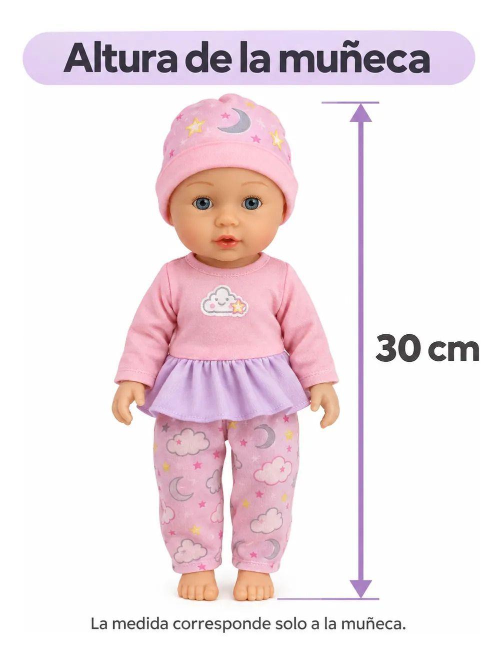 Mu eca Beb Bostecitos con Coche y Accesorios 30 cm-1