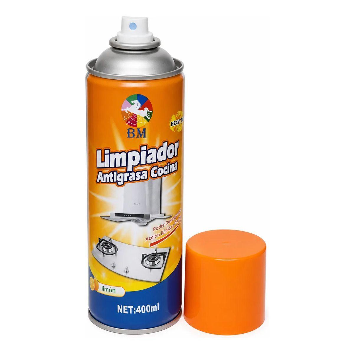 Limpiador Antigrasa Cocina Aerosol Espuma 400 ml Aroma Limon-0