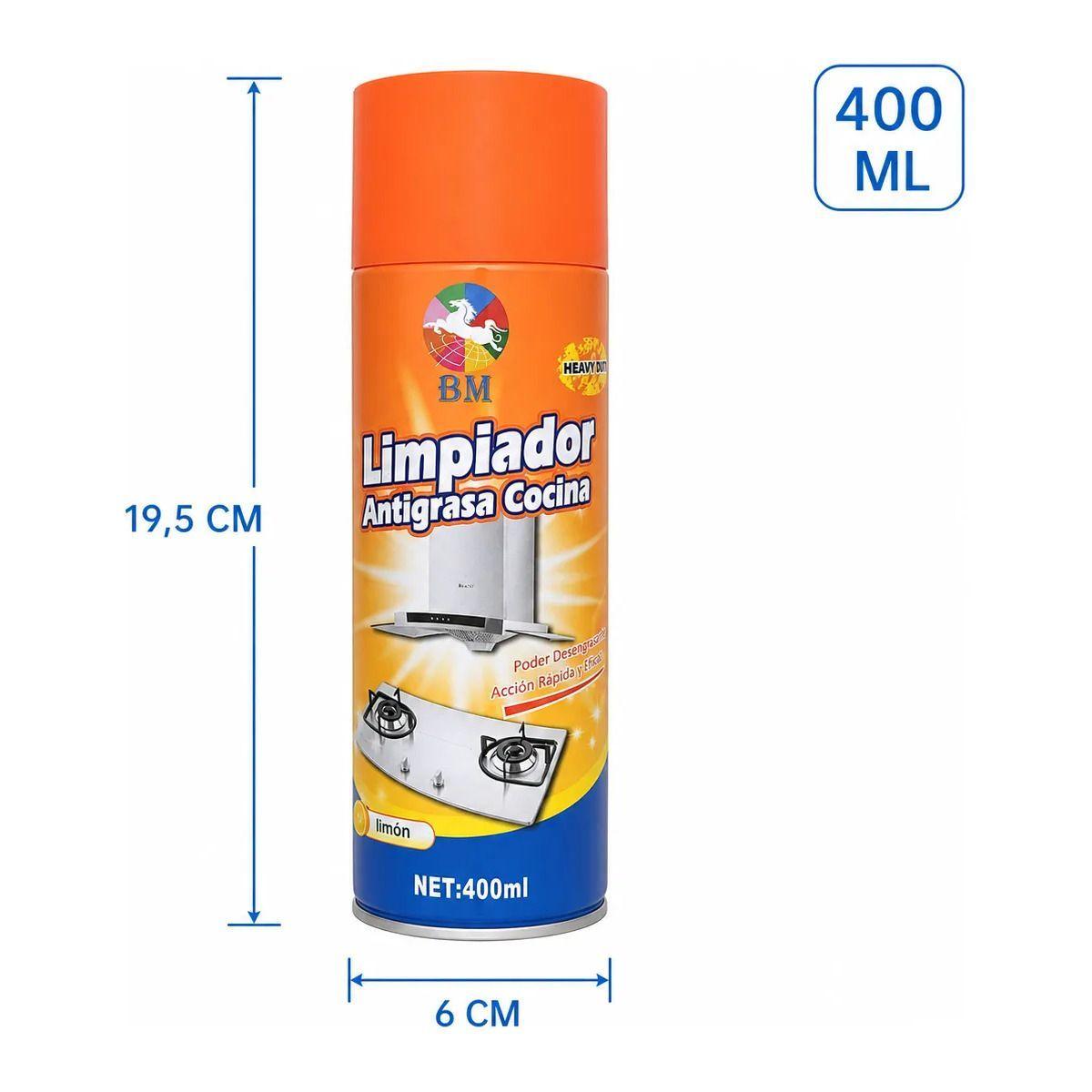 Limpiador Antigrasa Cocina Aerosol Espuma 400 ml Aroma Limon-1