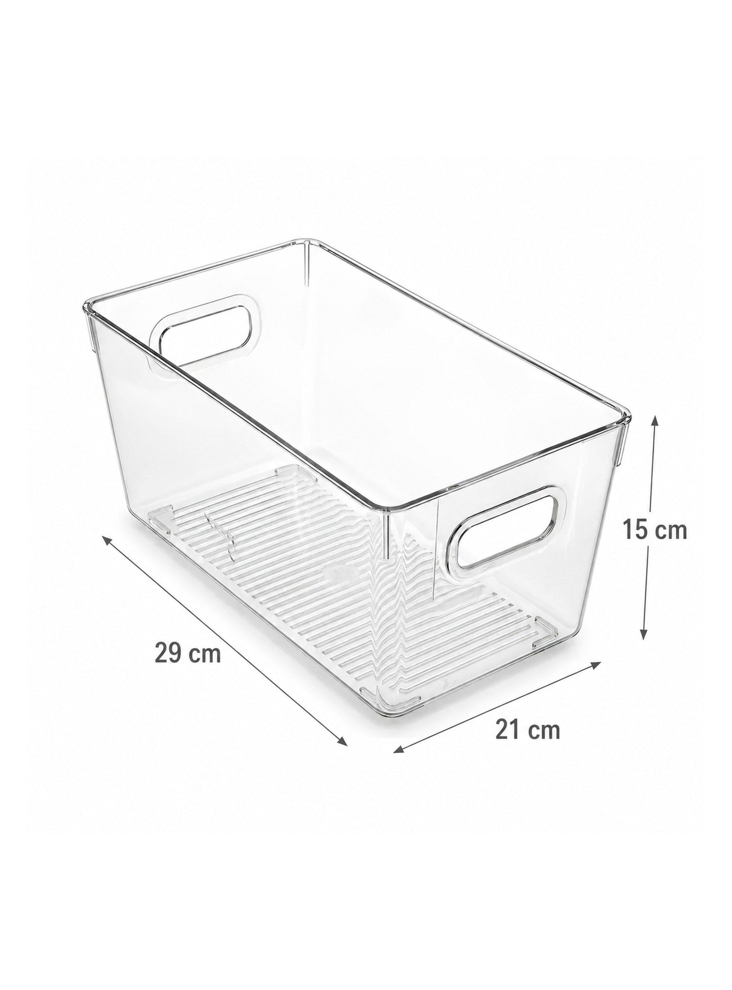 Organizador Refrigerador Apilable Transparente 29 cm-2