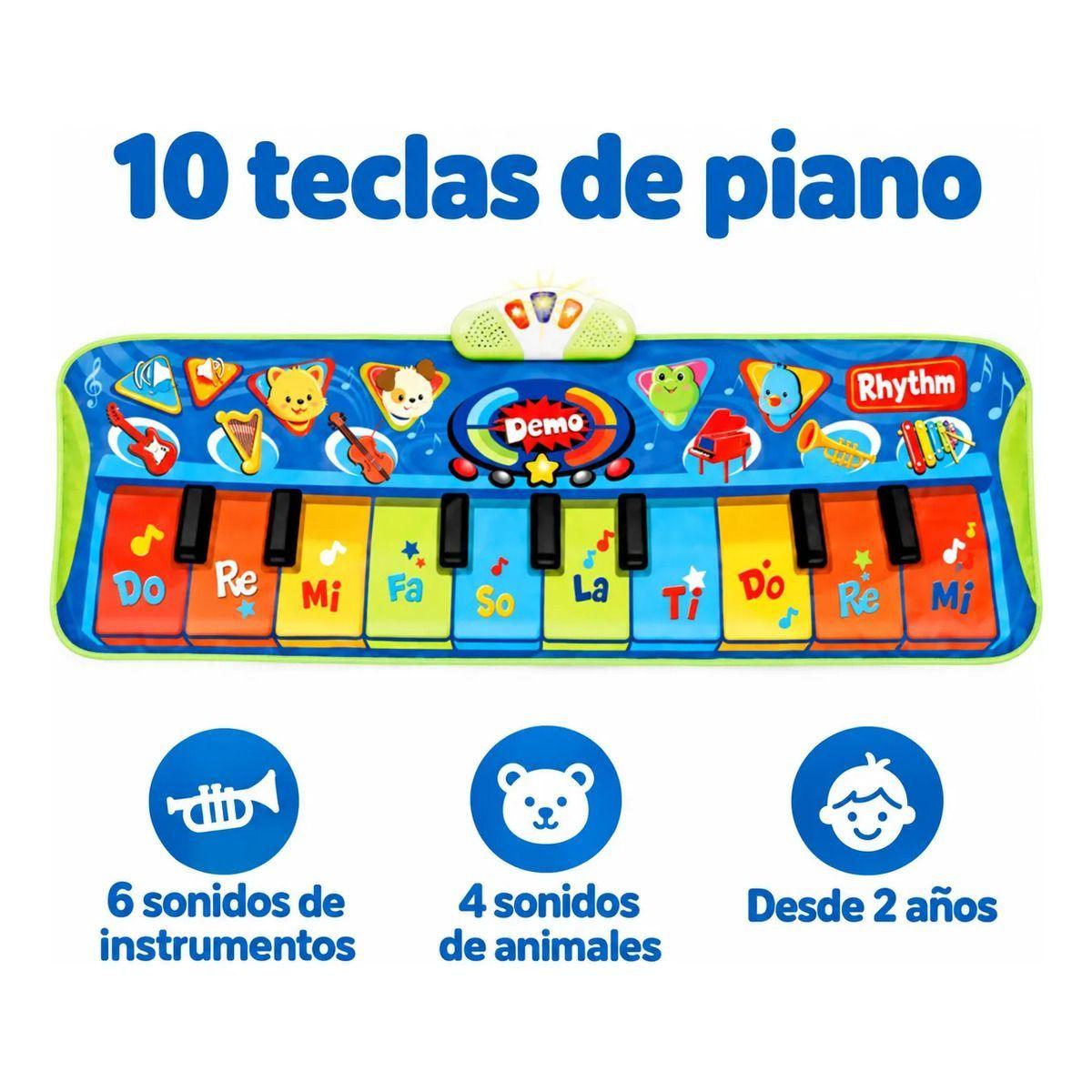 Alfombra Piano Musical Winfun Junior Step to Play con Luces-1