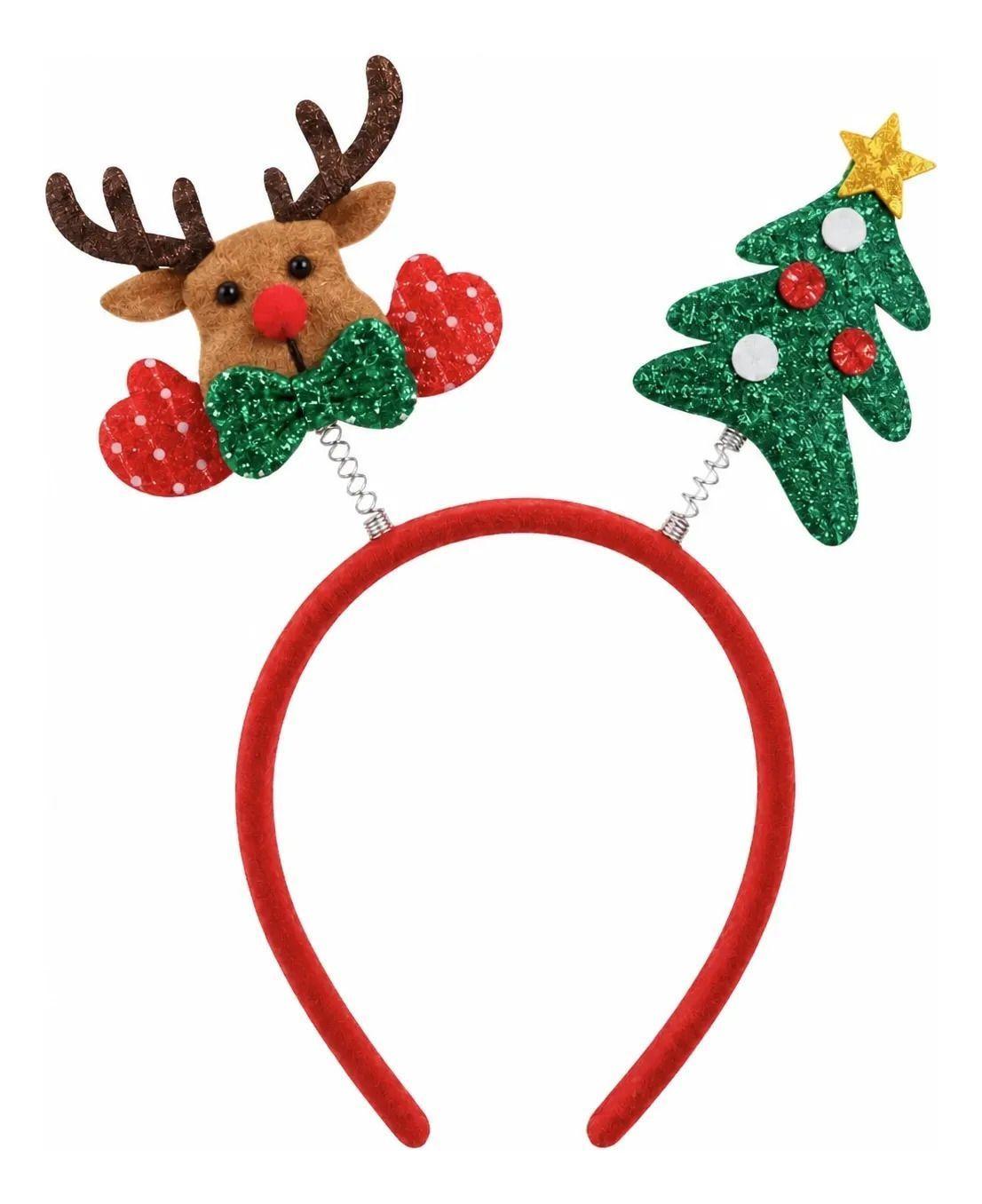 Cintillo de Navidad Rojo 23 x 12 cm Surtido 1 Unidad-0