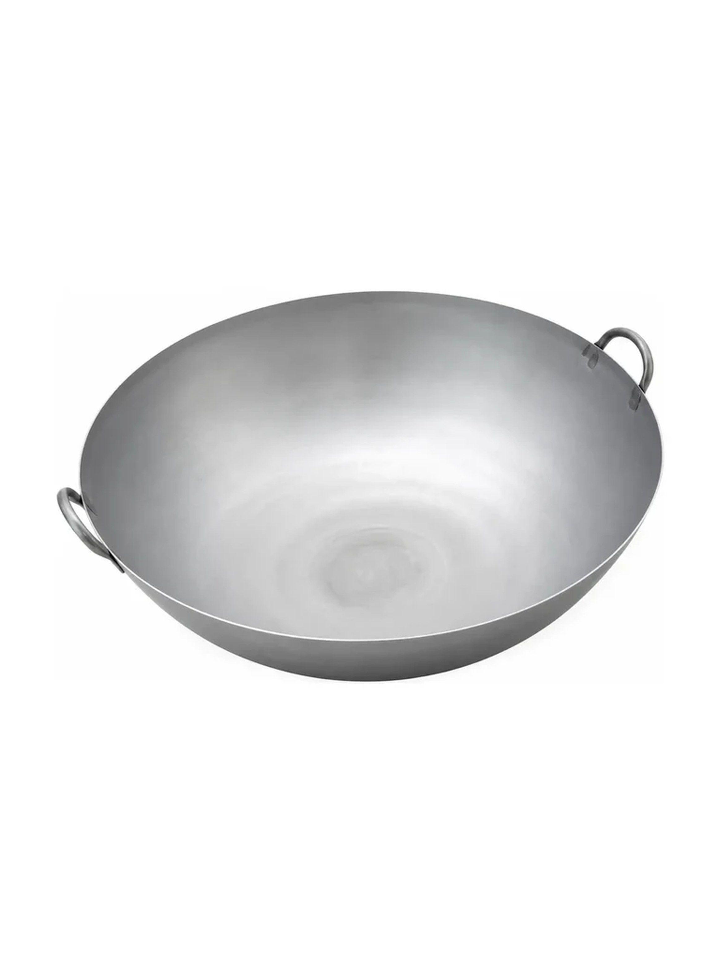 Wok Acero Inoxidable 50 cm con Dos Asas-0