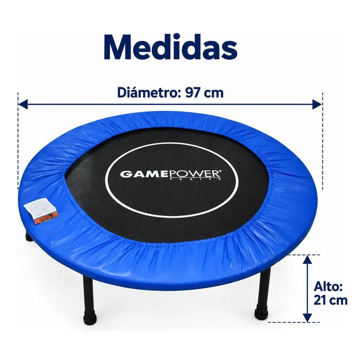 Mini Trampolin Gamepower GPMT 38 de 97 x 21 cm Azul-1