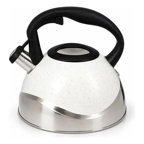 Tetera de Acero Inoxidable 3 Litros Blanca-0