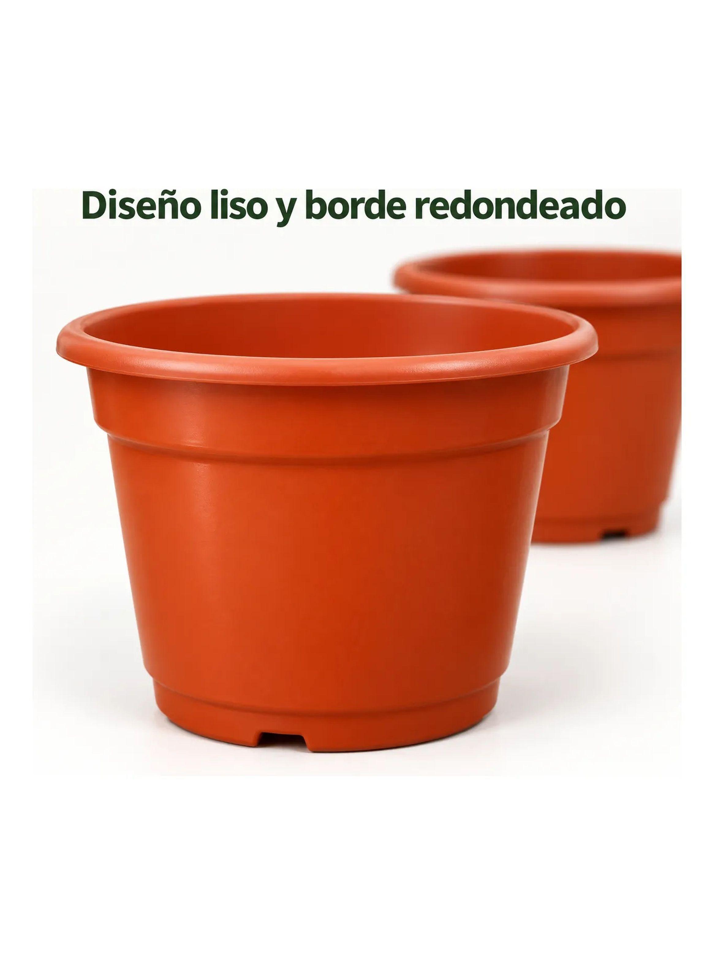 Pack 2 Macetas de Plastico N28 Terracota 28 x 23 cm-2