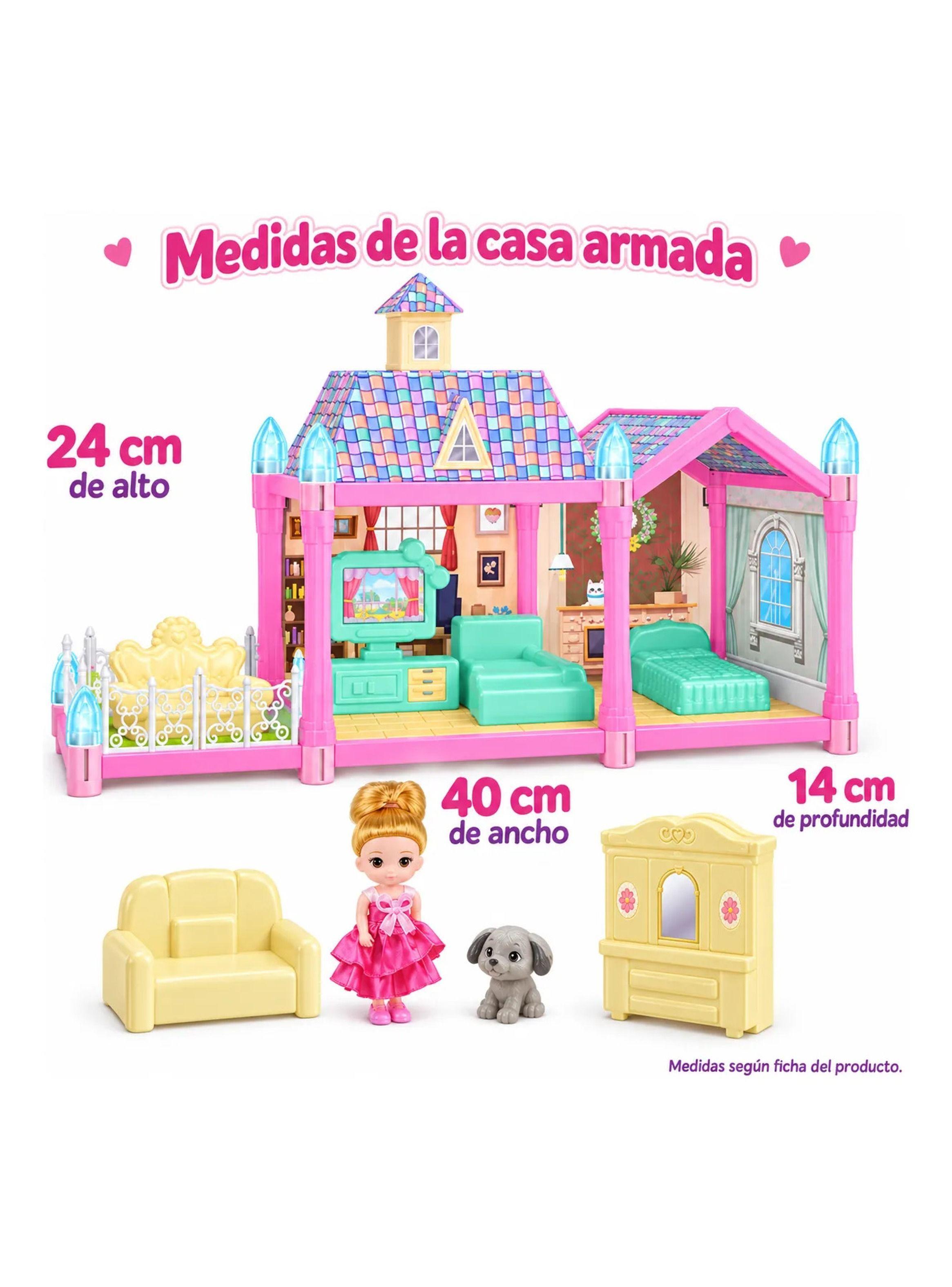 Casa de Mu ecas Armable 71 Piezas con Muebles 40 x 14 x 24 cm-1