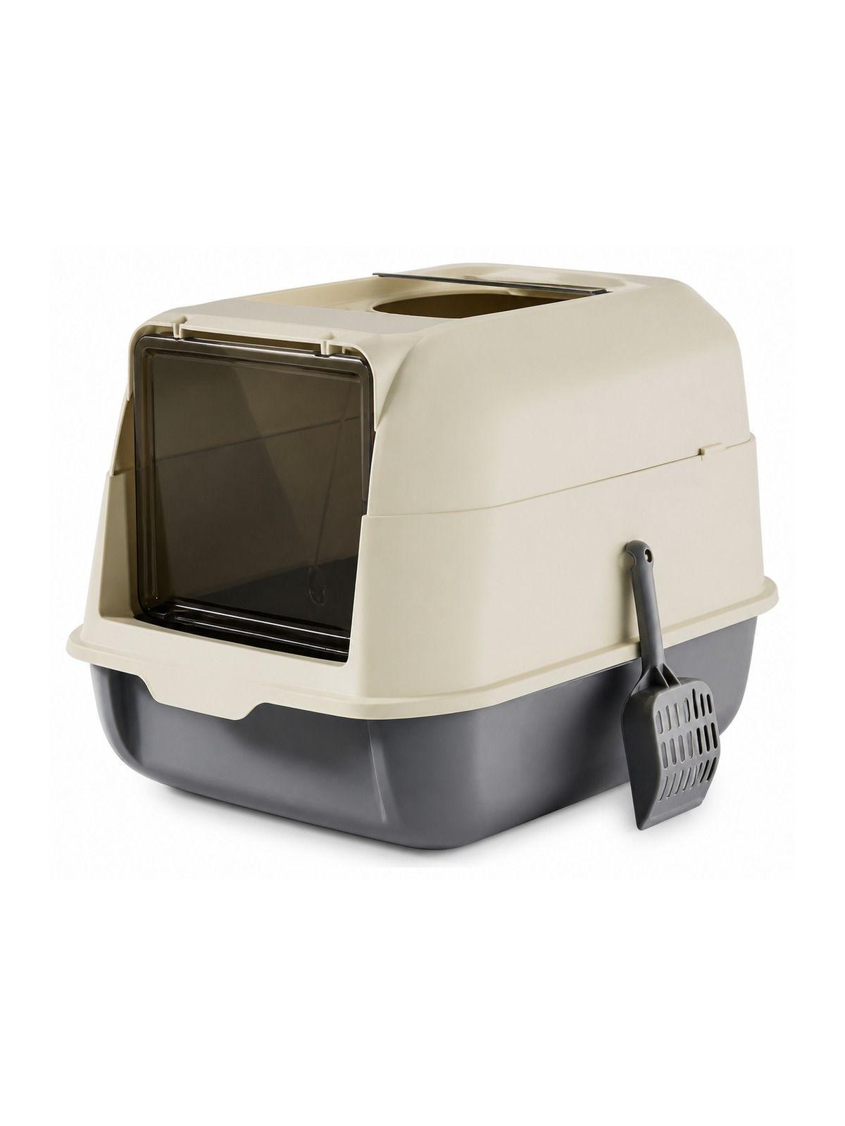 Arenero Cerrado para Gato 51x34x36 cm con Pala-0