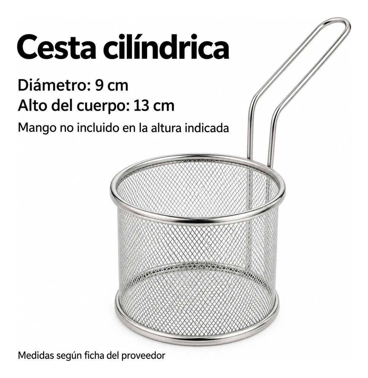 Canasto Freidor de Acero 13 x 9 cm con Mango-1