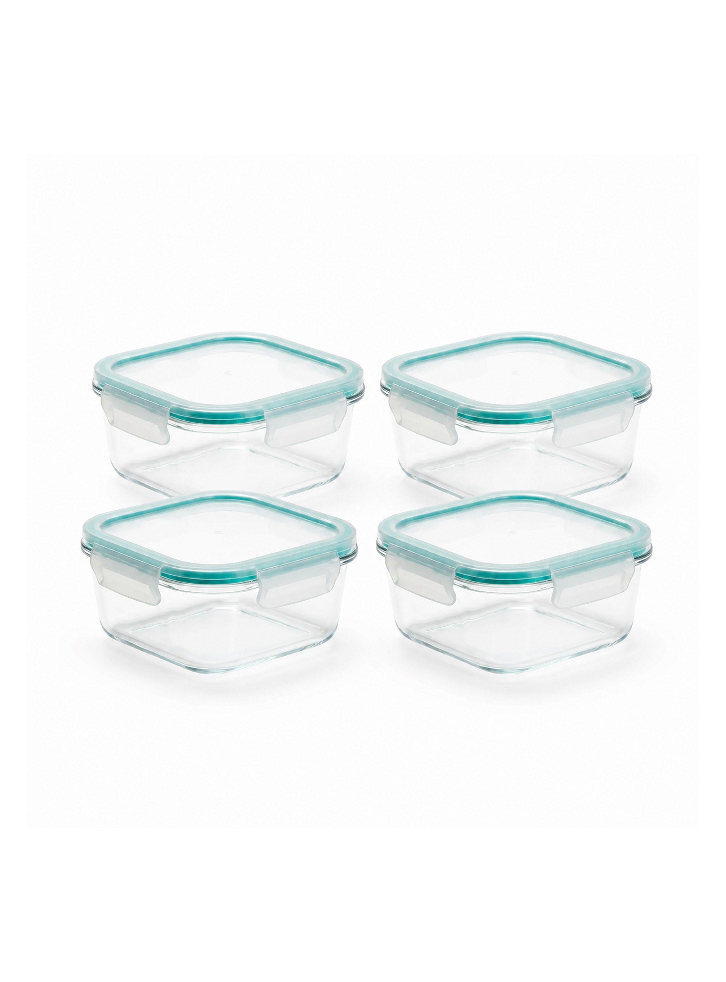 Set 4 Contenedores de Vidrio Herm ticos 520 ml-0