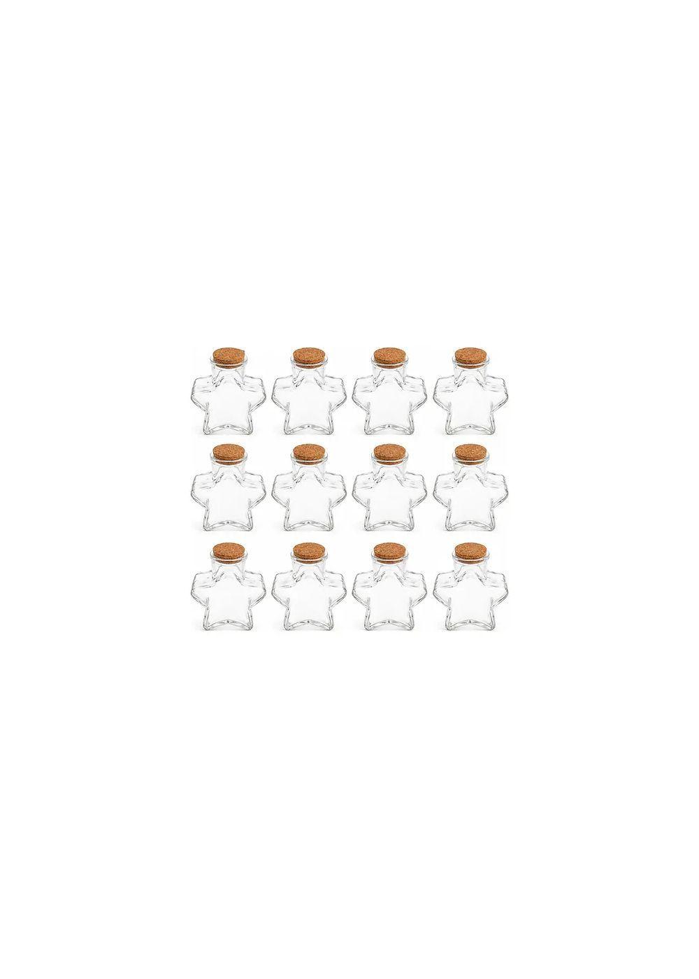 Pack 12 Botellas Estrella Vidrio 150 ml con Corcho-0