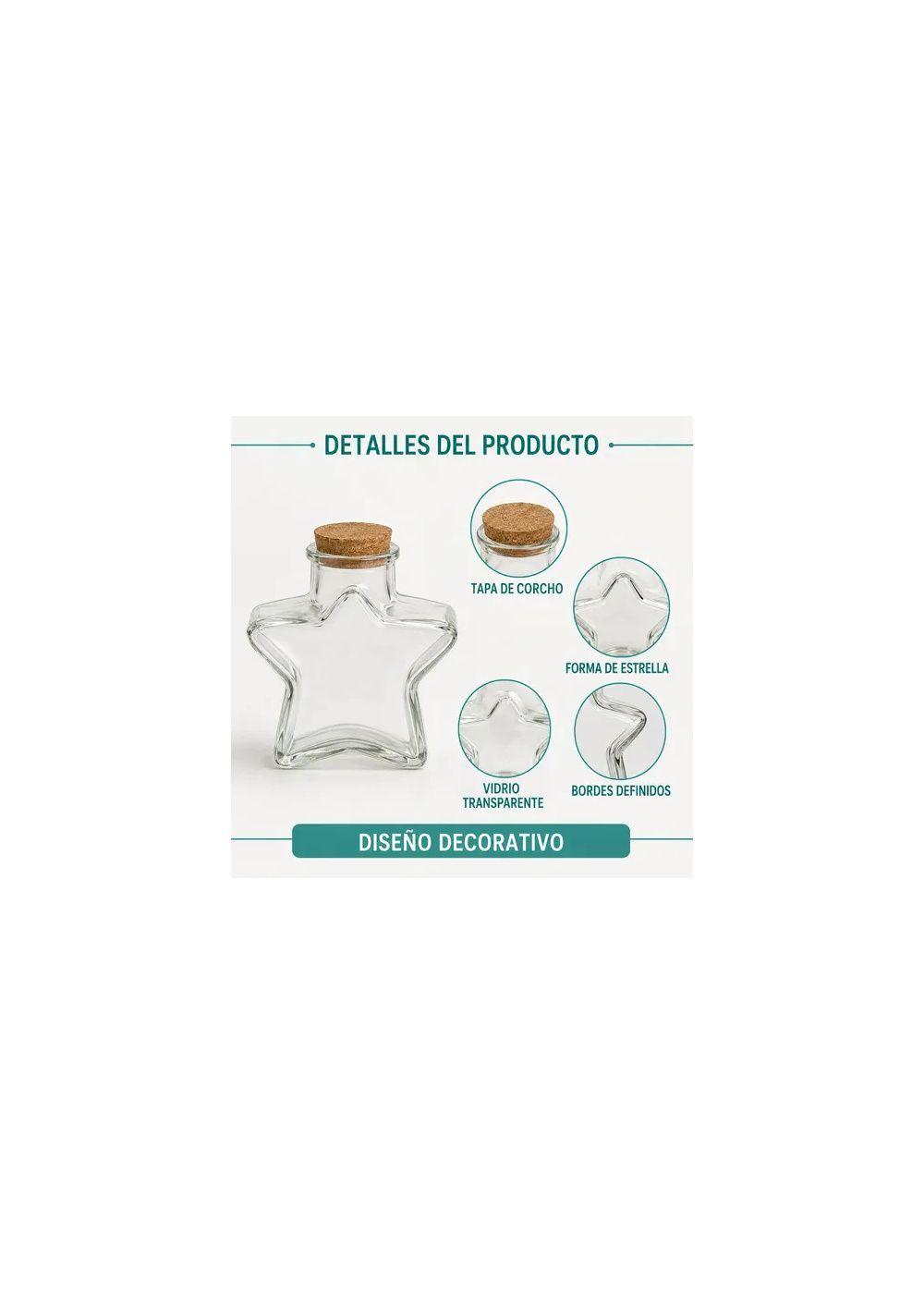 Pack 12 Botellas Estrella Vidrio 150 ml con Corcho-2