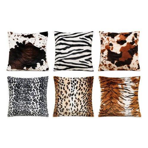 Pack 6 Fundas de Coj n 45x45 cm Animal Print-0