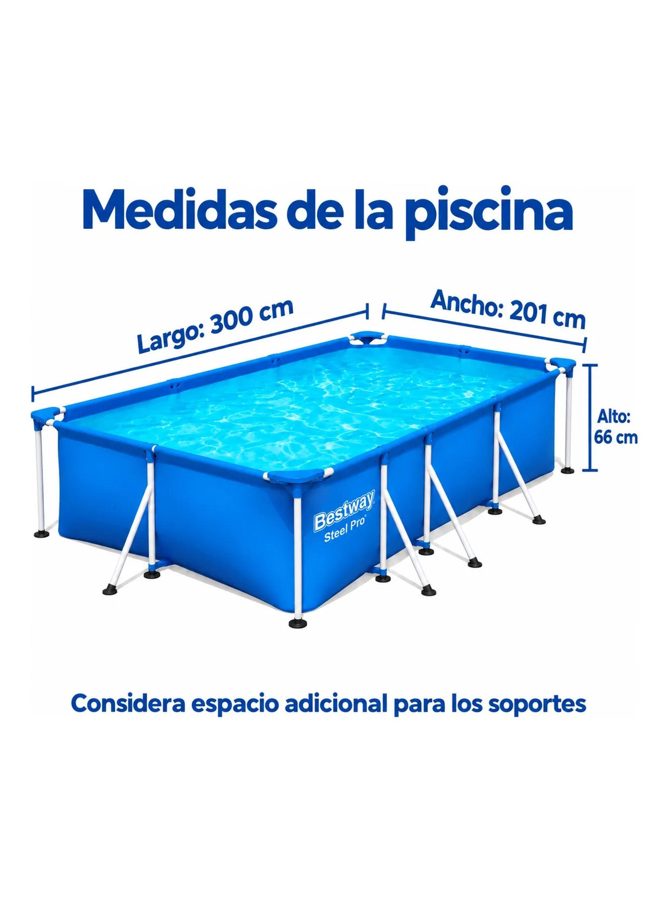 Piscina Estructural Bestway Steel Pro 56404 300 x 201 x 66 cm-1