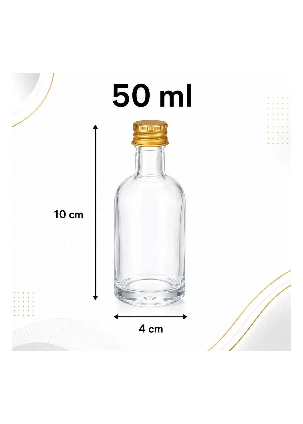 Pack 12 Mini Botellas Vidrio 50 ml Tapa Met lica-1
