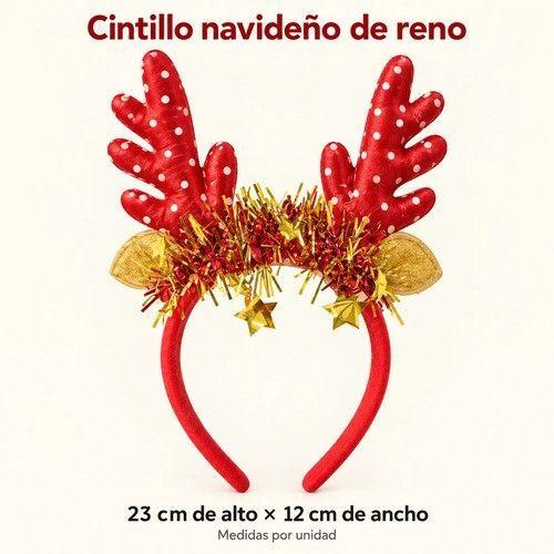 Pack 3 Cintillos Navide os de Reno 23x12 cm-1