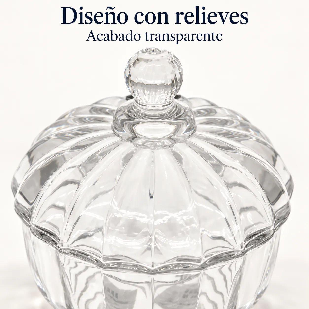 Azucarera de Vidrio Transparente 300 ml-2