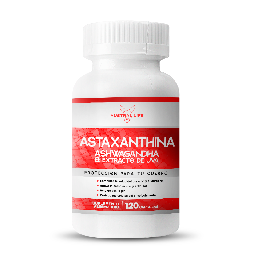 ASTAXANTINA ASHWAGANDHA EXTRACTO DE SEMILLA DE UVA 120 CAPSULAS-0
