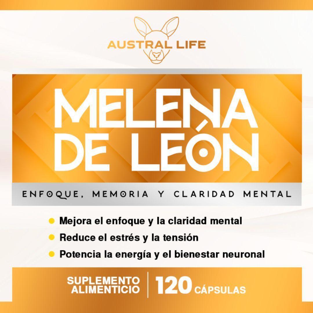Melena de Leon 1000mg 120 Capsulas Austral Life-3