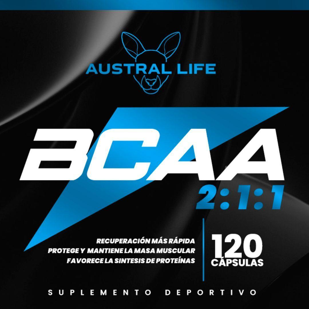 Aminoacidos BCAAs 2 1 1 120 Capsulas Austral Life-2