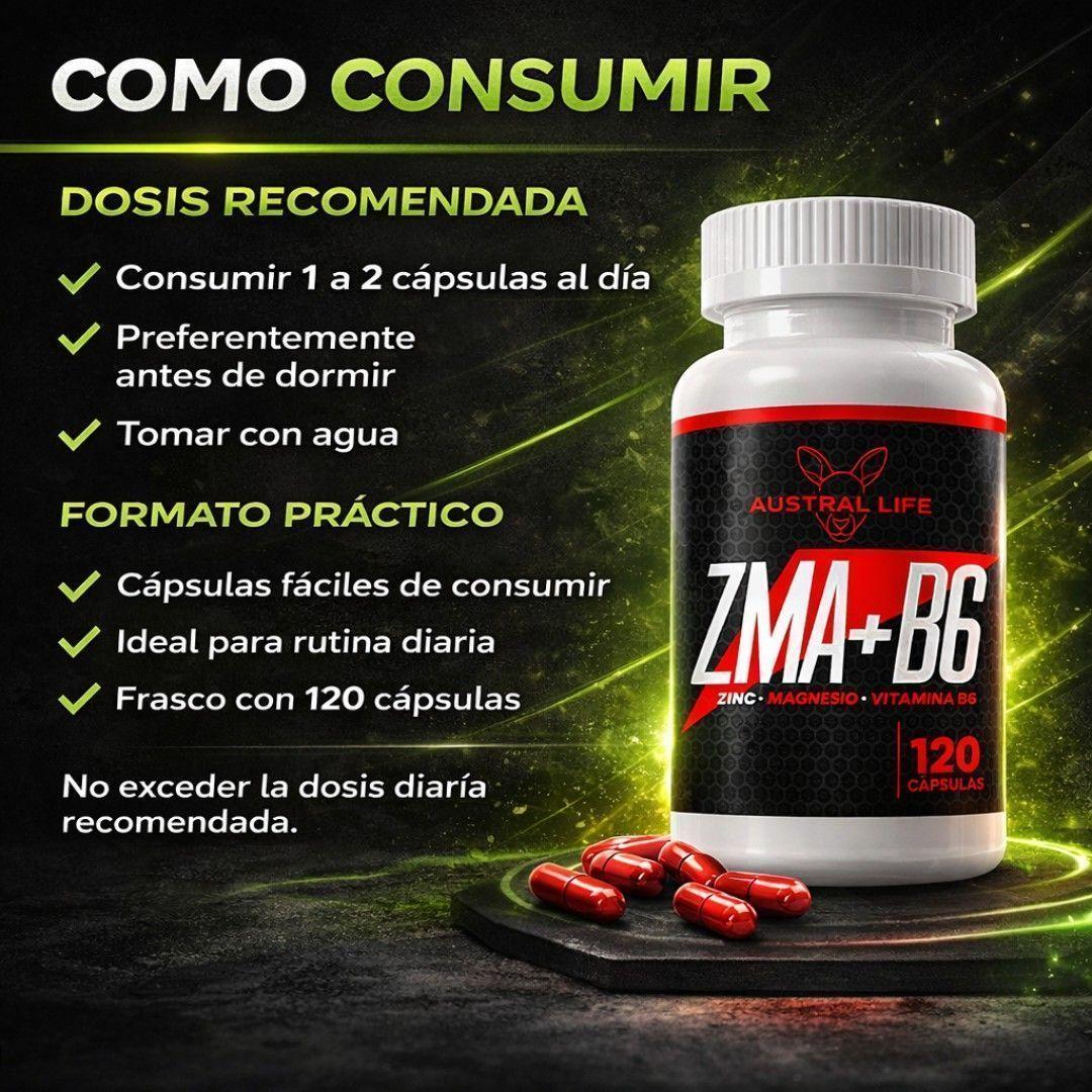 ZMA B6 120 Cápsulas Austral Life-4