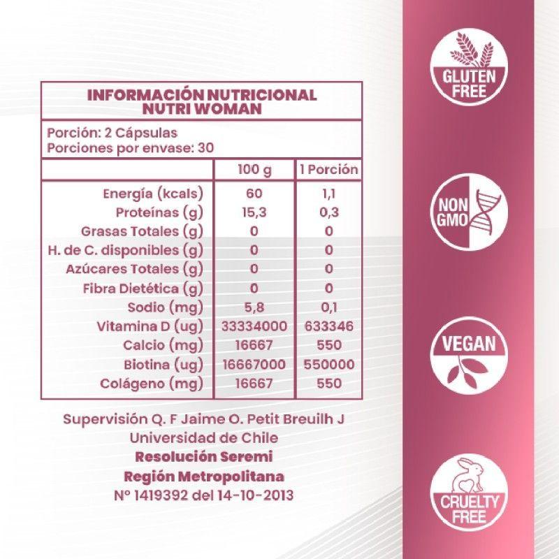 NUTRI WOMAN BELLEZA INTEGRAL 60 CAPSULAS-2