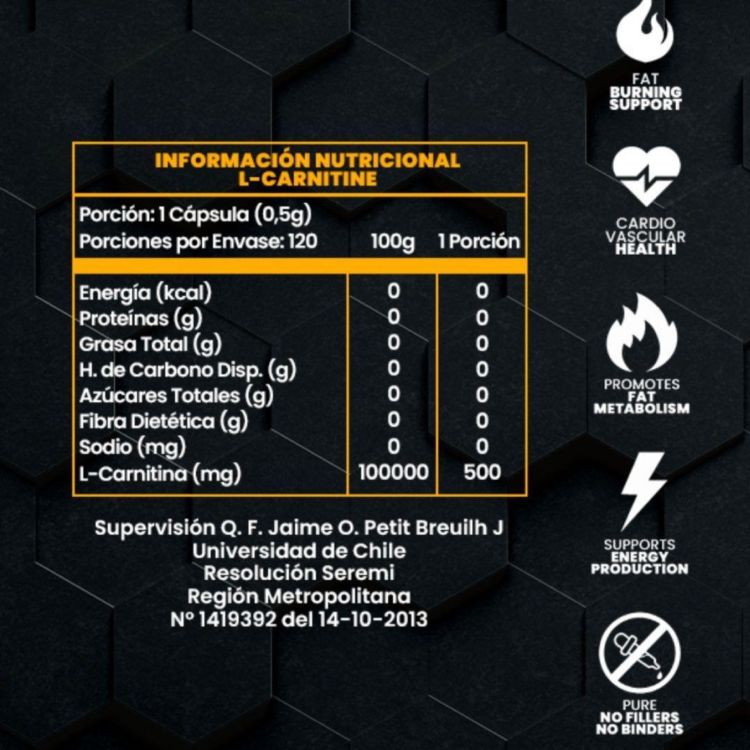 L CARNITINA 120 CAPSULAS-2