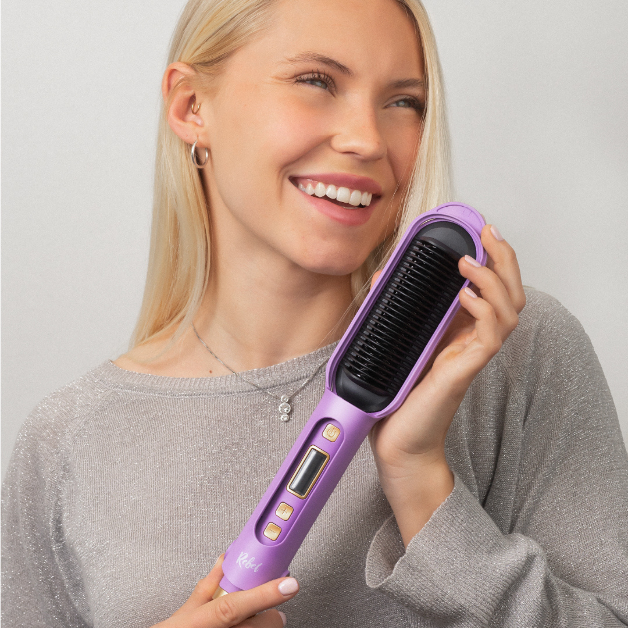 Plancha de Cabello Cepillo Alisador AlissMax Pro-4